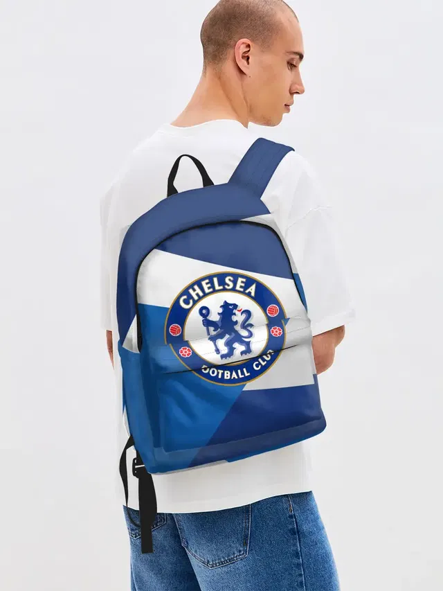 Джинсовый рюкзак с принтом «Chelsea Exlusive»