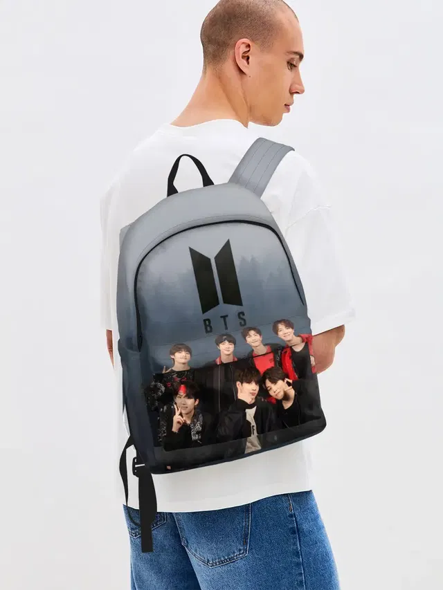 Джинсовый рюкзак с принтом «BTS — BTS Forest»
