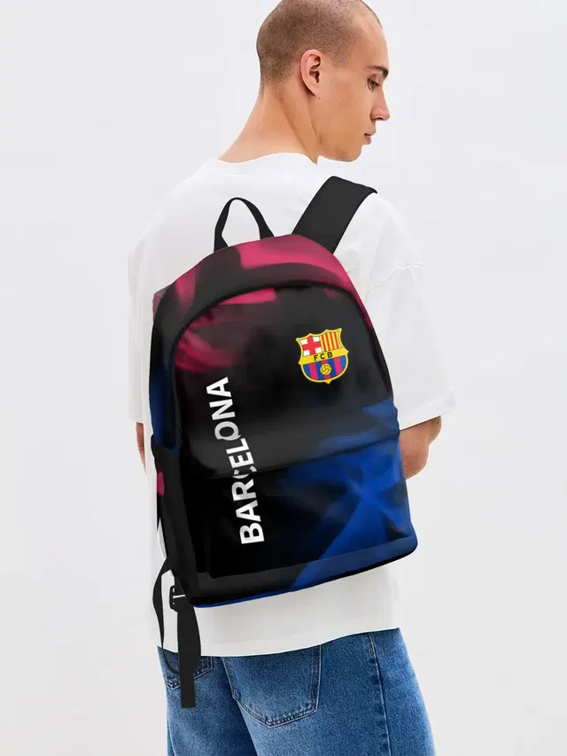 Джинсовый рюкзак с принтом «Barcelona — BARCELONA / БАРСЕЛОНА»