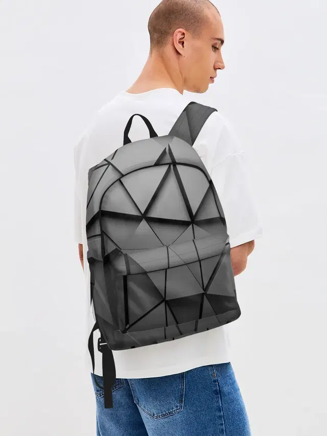 Джинсовый рюкзак с принтом «Abstraction Style»