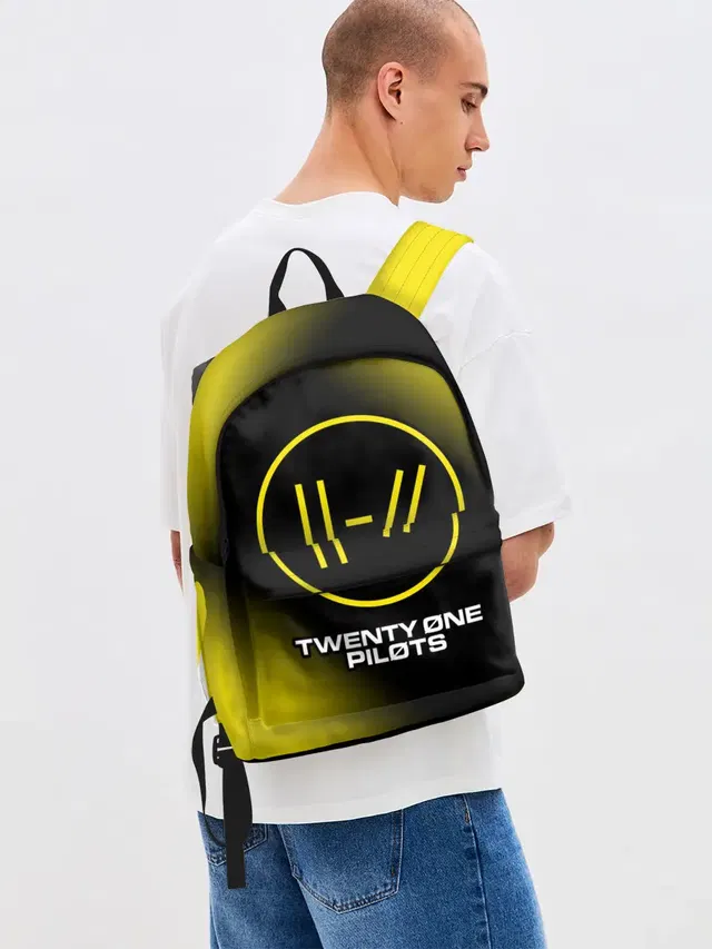 Джинсовый рюкзак с принтом «Twenty One Pilots — 21 PILOTS»