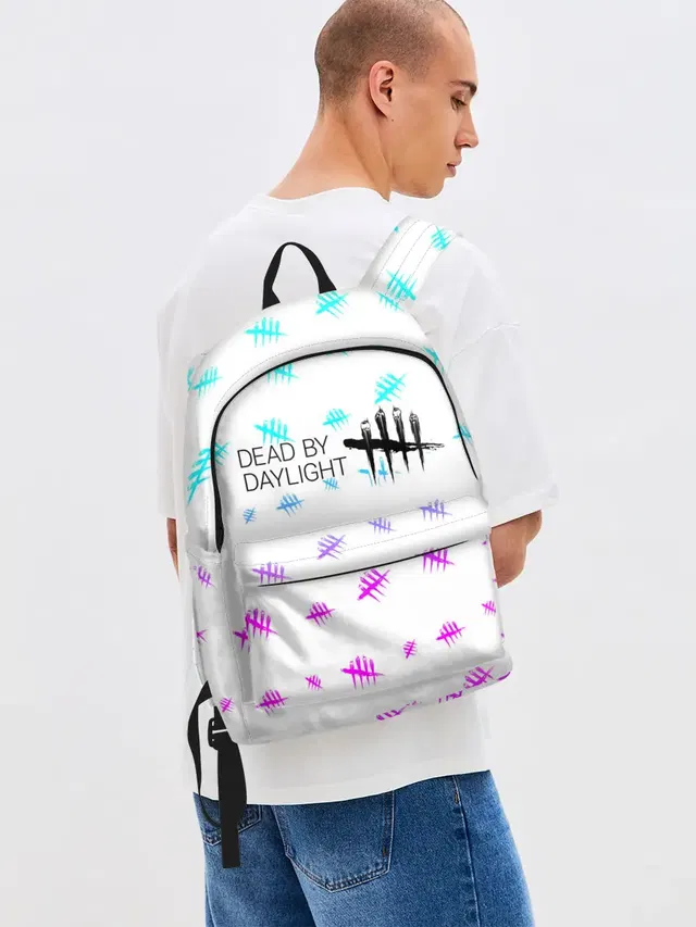 Джинсовый рюкзак с принтом «Tally mark logo»