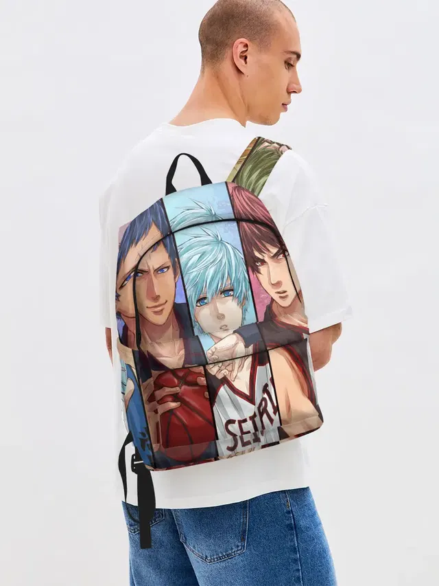 Джинсовый рюкзак с принтом «Kurokos Basketball»