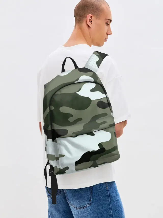 Джинсовый рюкзак с принтом «Милитари — camouflage 2»