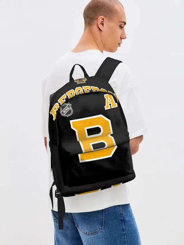 Джинсовый рюкзак с принтом «НХЛ — Boston Bruins Patrice Bergeron»