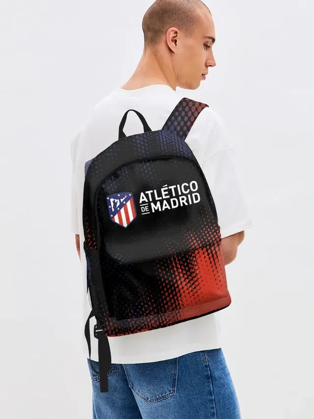 Джинсовый рюкзак с принтом «Atletico Madrid — Атлетико»