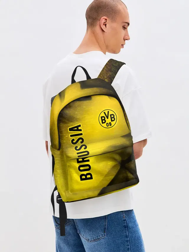 Джинсовый рюкзак с принтом «Borussia — Боруссия»