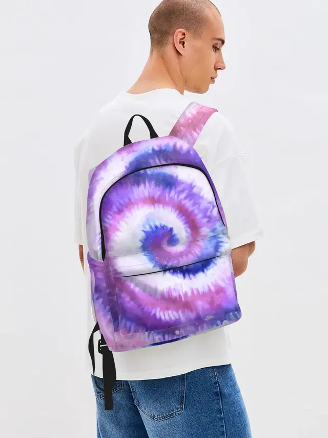 Джинсовый рюкзак с принтом «Tie-Dye — TIE-DYE PURPLE»
