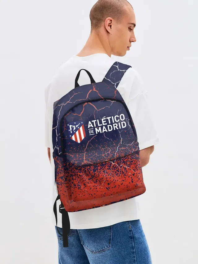 Джинсовый рюкзак с принтом «Atletico Madrid — Атлетико»