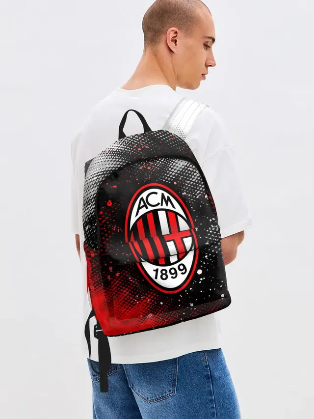 Джинсовый рюкзак с принтом «Милан — AC MILAN»