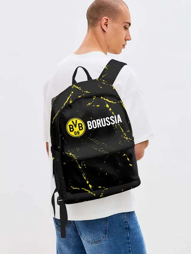 Джинсовый рюкзак с принтом «Borussia — Боруссия»