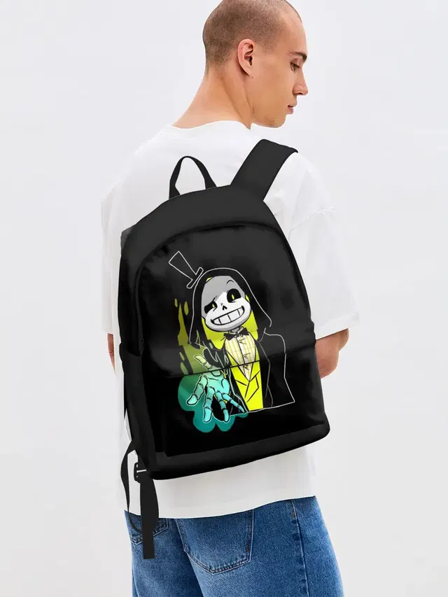 Джинсовый рюкзак с принтом «Bill Cipher»