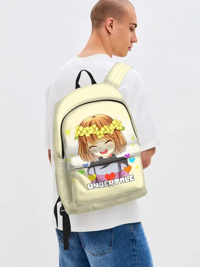 Джинсовый рюкзак с принтом «Anime style»