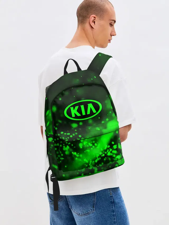 Джинсовый рюкзак с принтом «Neon»