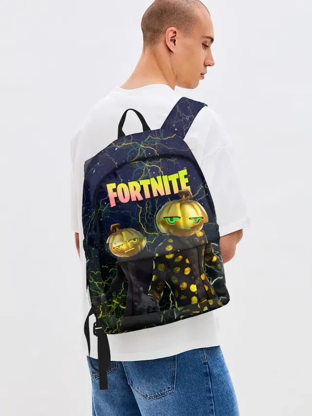 Джинсовый рюкзак с принтом «Fortnite Jack Gourdon»