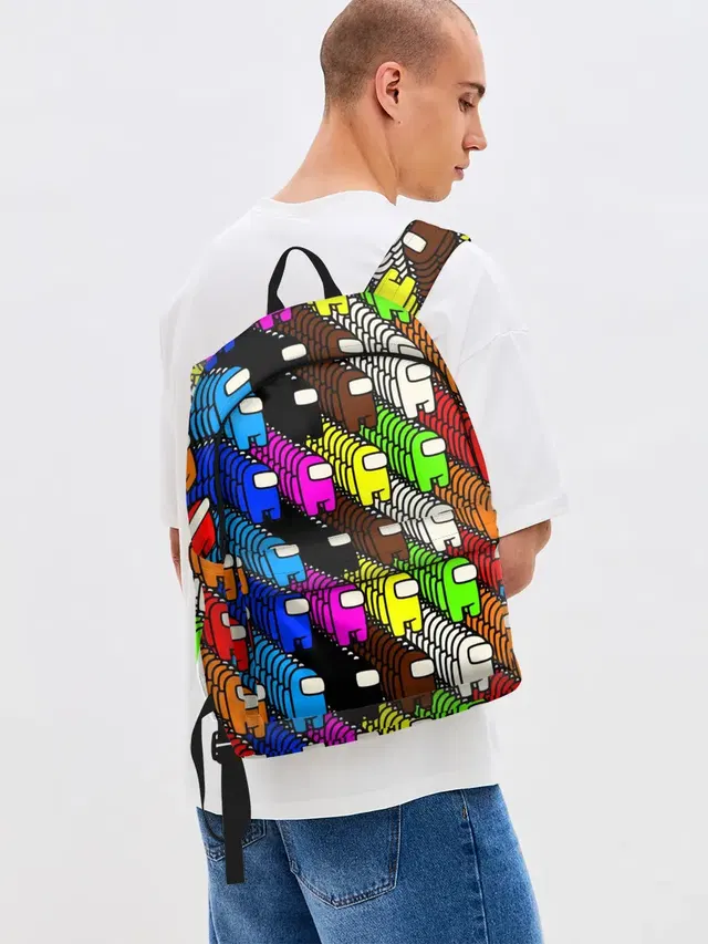 Джинсовый рюкзак с принтом «Pattern»