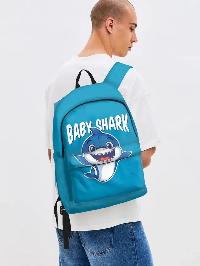 Джинсовый рюкзак с принтом «Другие — Baby Shark»