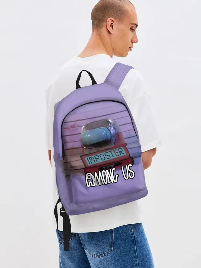 Джинсовый рюкзак с принтом «Blood»