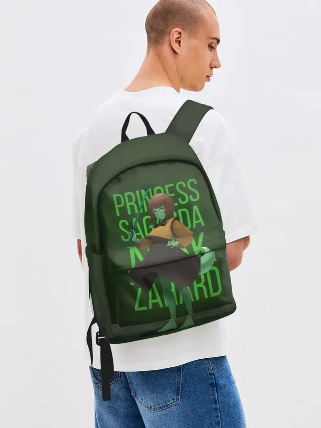 Джинсовый рюкзак с принтом «Башня бога — Anak Zahard»