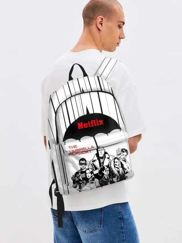 Джинсовый рюкзак с принтом «Netflix — The Umbrella Academy Season 3»