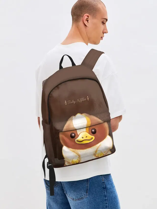 Джинсовый рюкзак с принтом «Фантастические твари — Baby Chocolate Niffler»