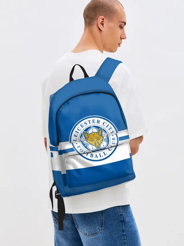Джинсовый рюкзак с принтом «Leicester City»