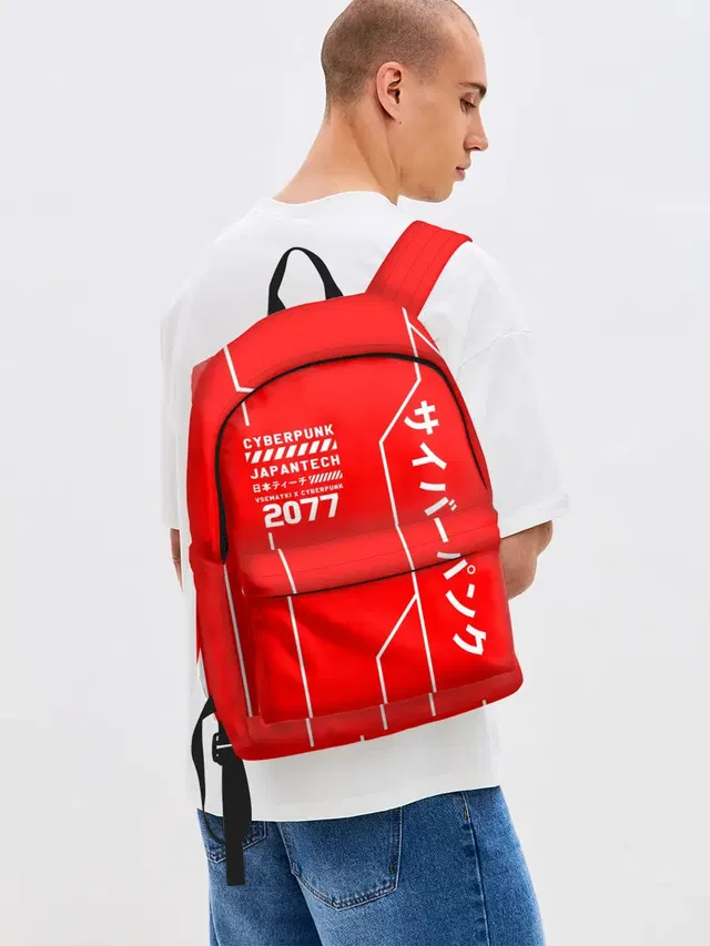 Джинсовый рюкзак с принтом «Cyberpunk Fashion»