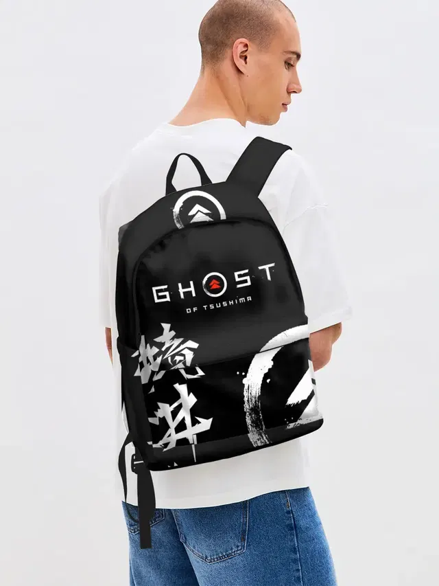 Джинсовый рюкзак с принтом «Ghost of Tsushima»