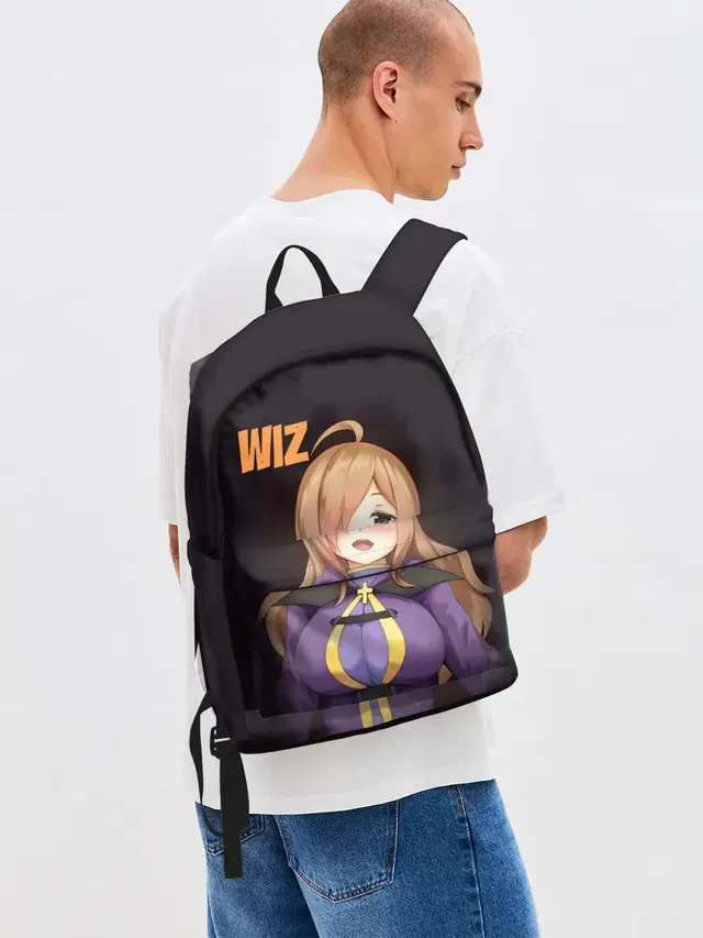 Джинсовый рюкзак с принтом «Wiz»