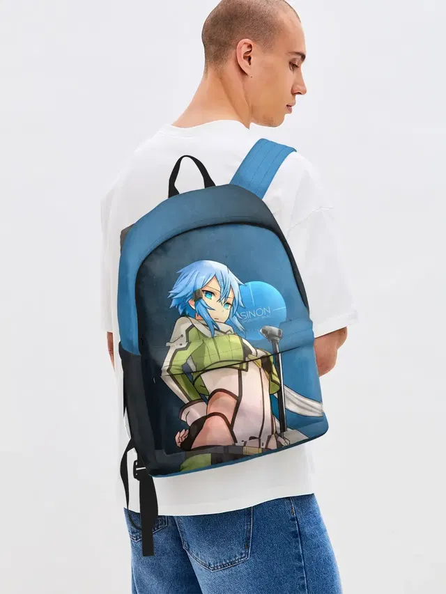Джинсовый рюкзак с принтом «Sword Art Online — Sinon»