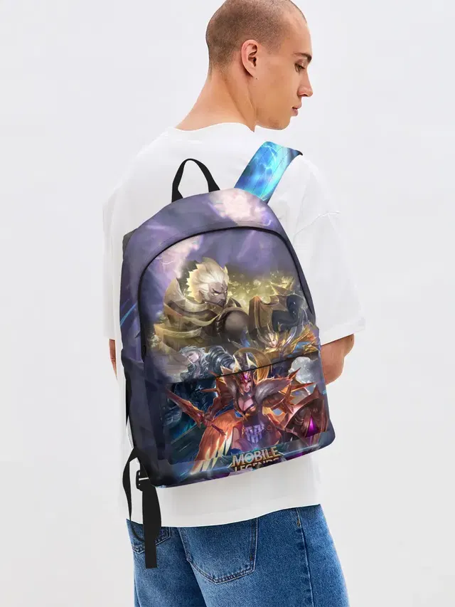 Джинсовый рюкзак с принтом «Mobile Legends: Bang Bang»