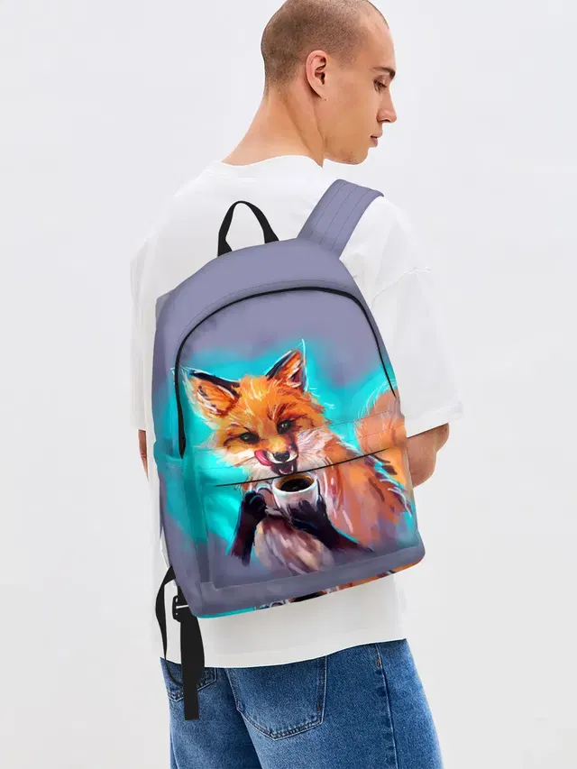 Лиса с кофе