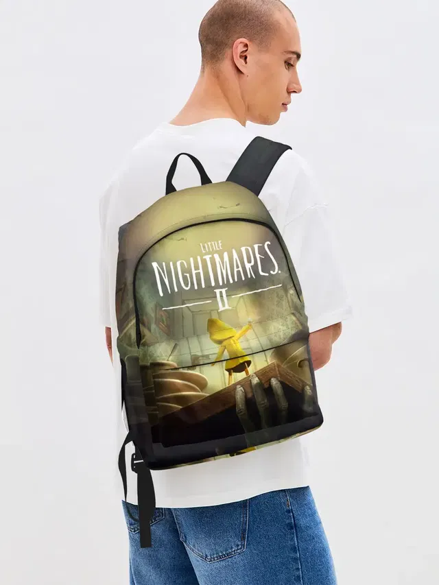Джинсовый рюкзак с принтом «Six — Little Nightmares 2»