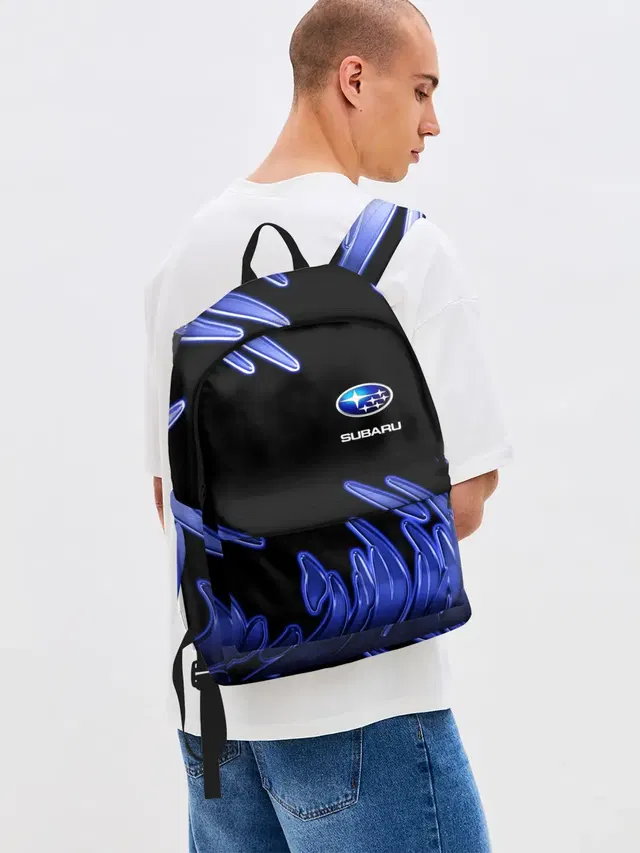 Джинсовый рюкзак с принтом «Abstract metallic pattern»