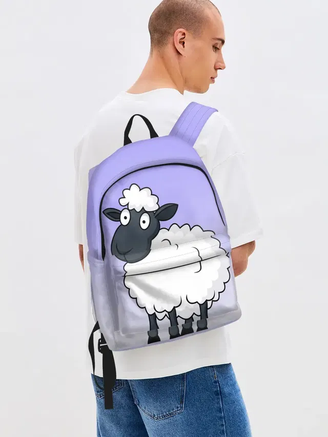 Нарисованный милый барашек