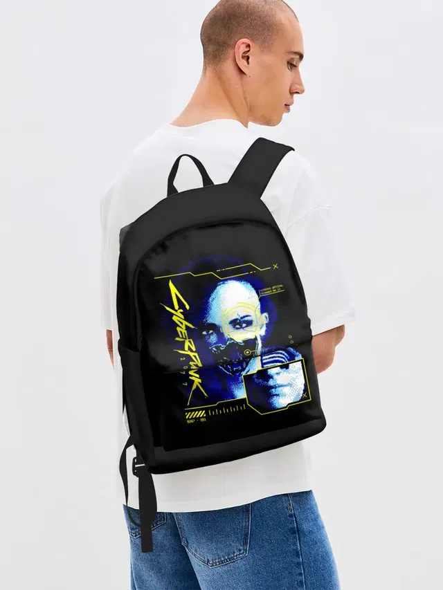 Джинсовый рюкзак с принтом «Cyberpunk 2077 Judy»