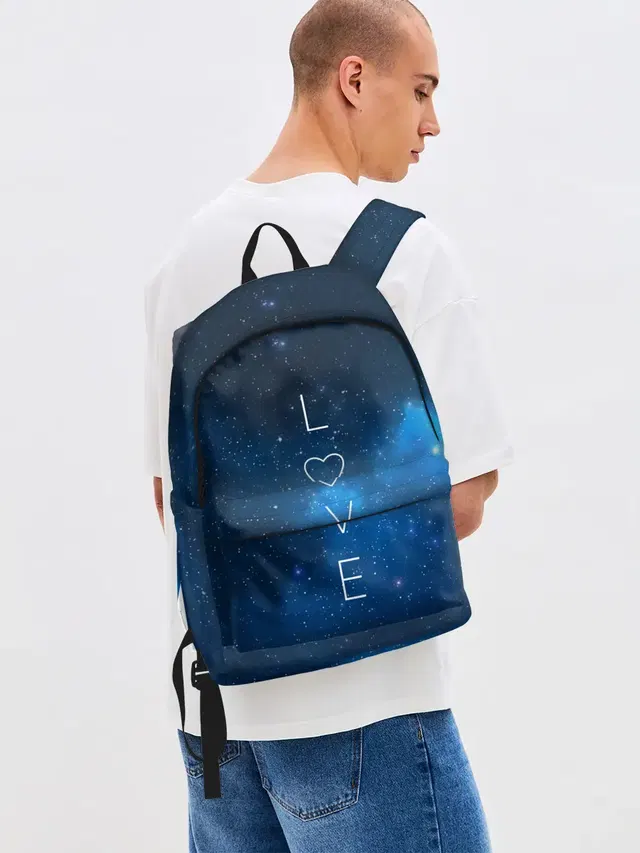 Джинсовый рюкзак с принтом «Space Love»