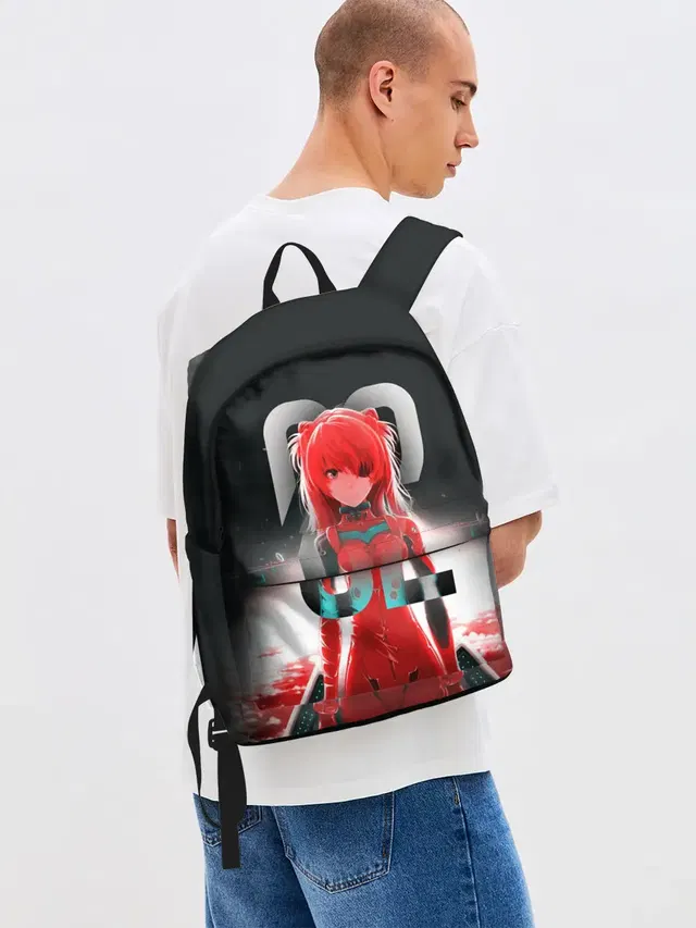 Джинсовый рюкзак с принтом «Asuka Langle — Asuka Langle Black»