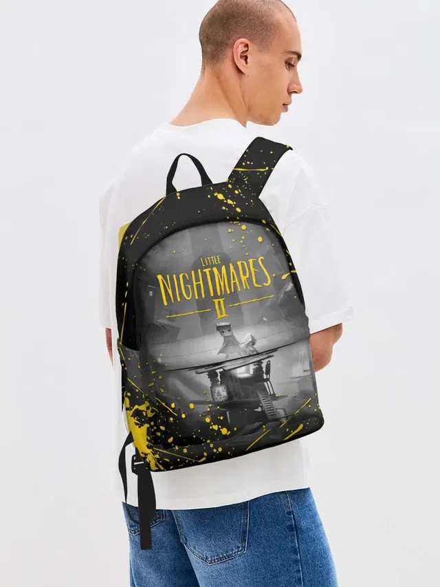 Джинсовый рюкзак с принтом «Thin Man — LITTLE NIGHTMARES 2»
