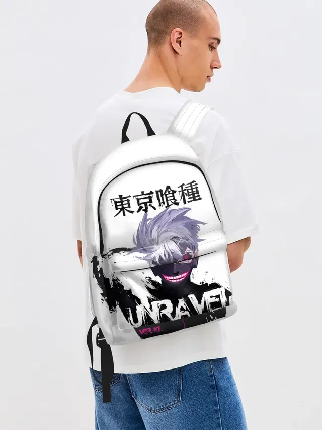 Джинсовый рюкзак с принтом «Unravel — UNRAVEL VER KL Tokyo Ghoul»