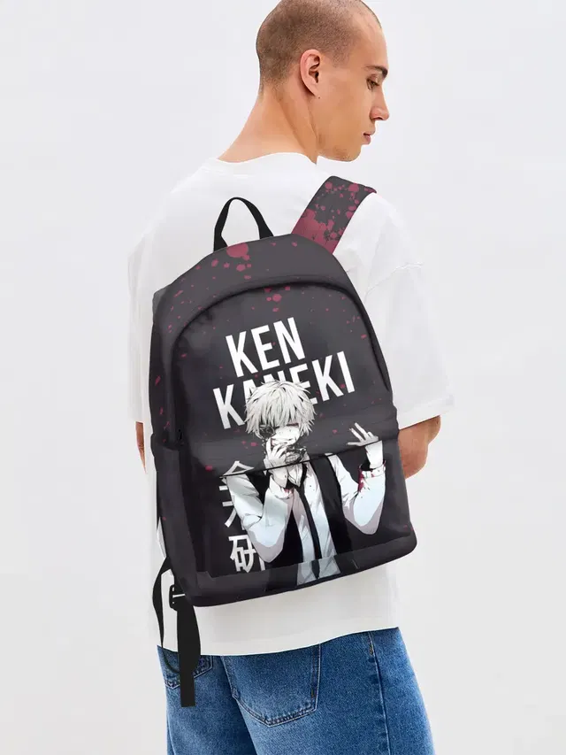 Джинсовый рюкзак с принтом «Ken Kaneki Tokyo Ghoul — Ken Kaneki»