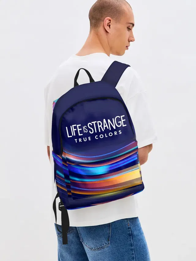 Джинсовый рюкзак с принтом «True Colors — Life is Strange: True Colors»
