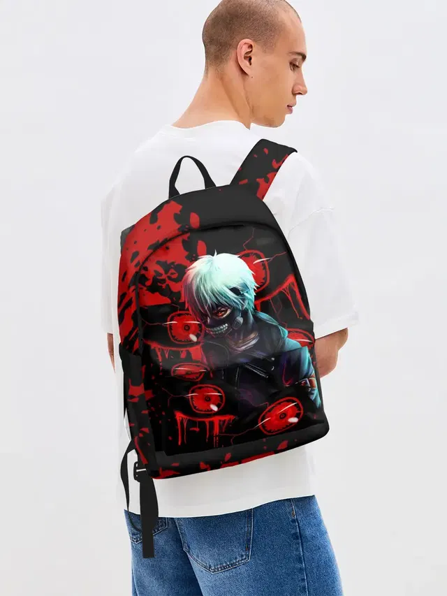 Джинсовый рюкзак с принтом «Kaneki Токийский Гуль — Kaneki»
