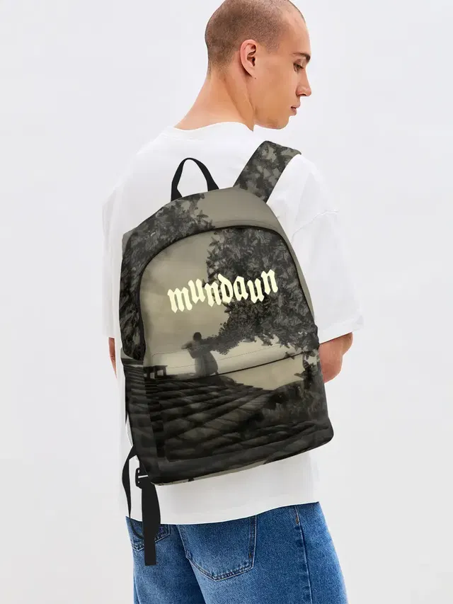 Джинсовый рюкзак с принтом «Игры — Mundaun»