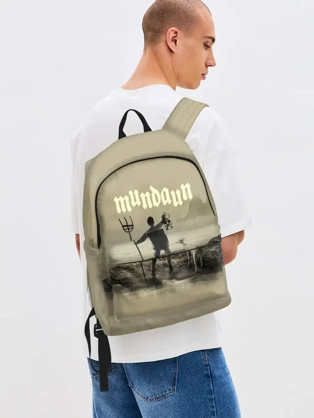 Джинсовый рюкзак с принтом «Игры — Mundaun»
