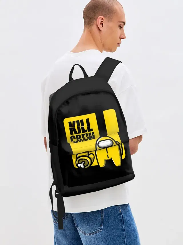 Джинсовый рюкзак с принтом «Among Us Kill Bill — Kill Bill»