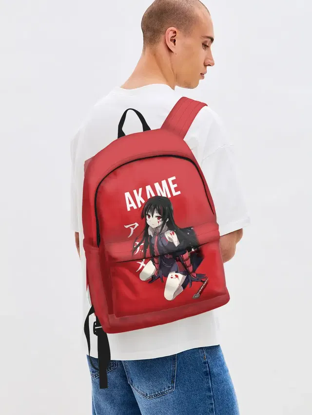 Джинсовый рюкзак с принтом «Akame — Убийца Акамэ! — Akame ga Kill!»