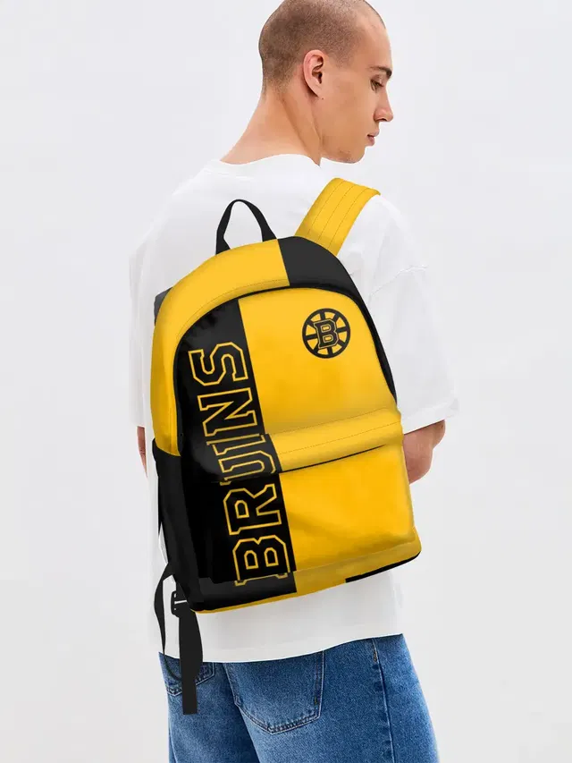 Джинсовый рюкзак с принтом «НХЛ — NHL BOSTON BRUINS»