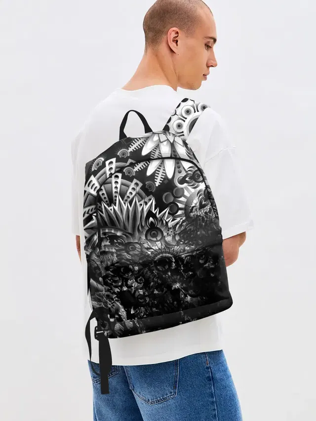 Джинсовый рюкзак с принтом «Floral Pattern»