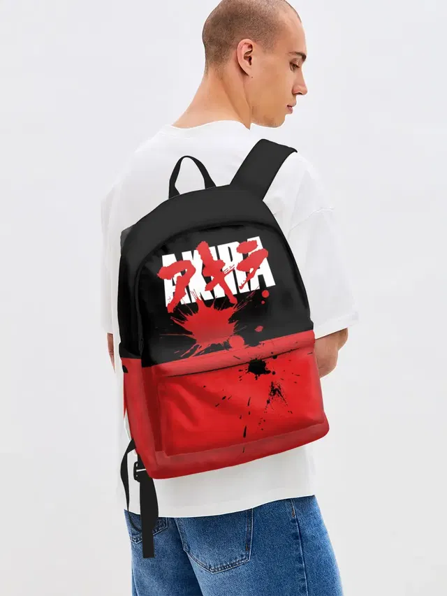 Джинсовый рюкзак с принтом «Акира — Akira»